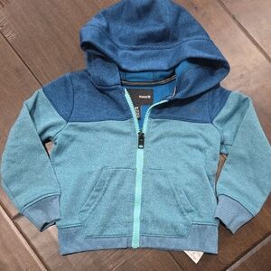 Hurley Kids Two-Tone Blue Zip-Up Hoodie